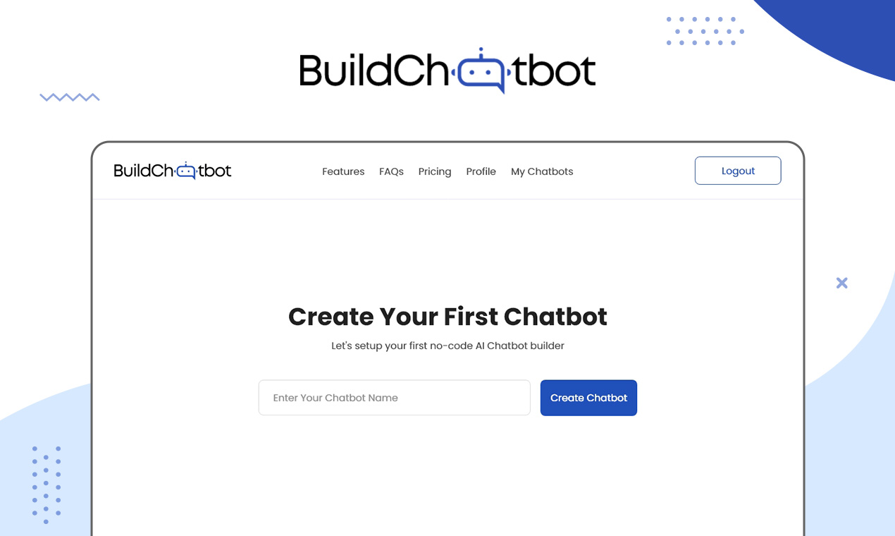 screenshot of Build Chatbot